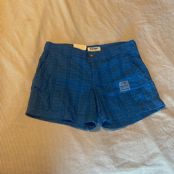 NWT Old Navy Embroidered Blue Shorts Size 6 - Picture 2 of 7